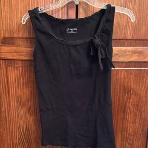 St. John's Bay Black Top with Bow Detail